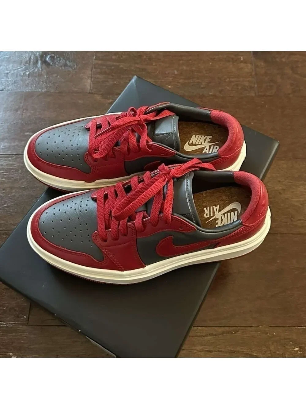 Nike Air Jordan 1 Elevate Low W7.5 Red Gray LN - Picture 4 of 13